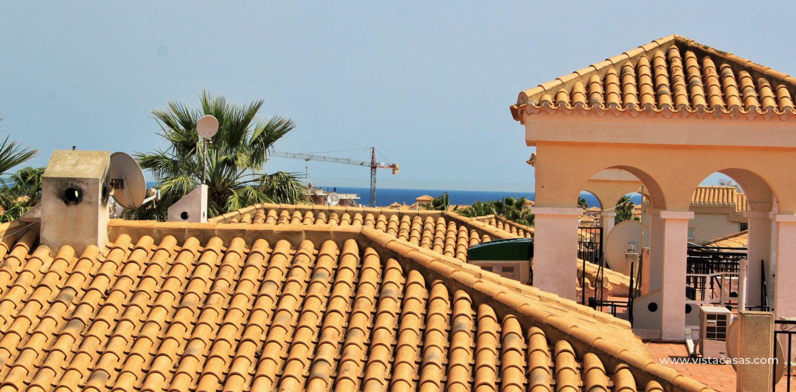 South facing townhouse for sale Playa Flamenca solarium sea views