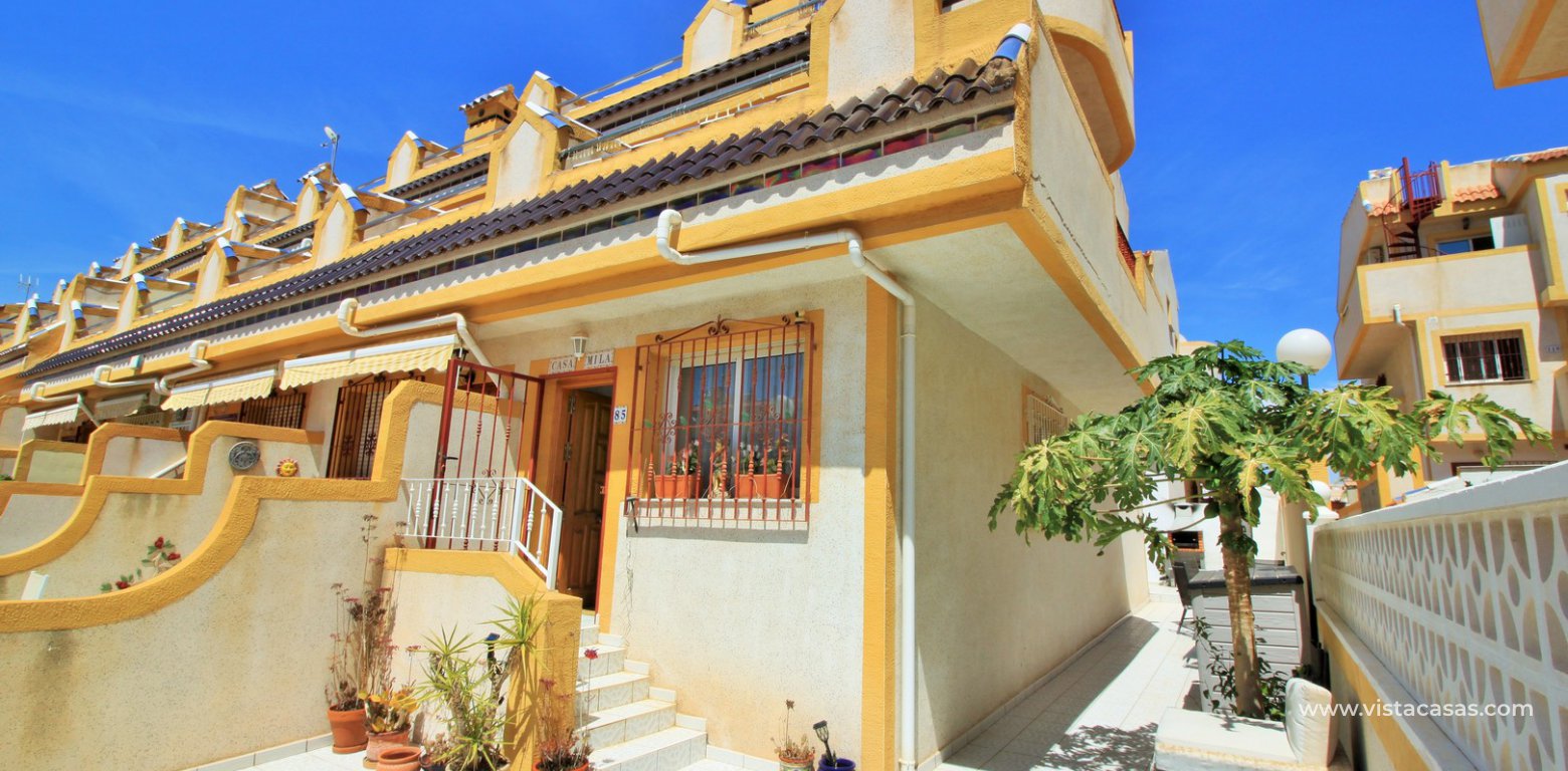 South facing 3 bedroom townhouse for sale Amapolas VII Playa Flamenca front