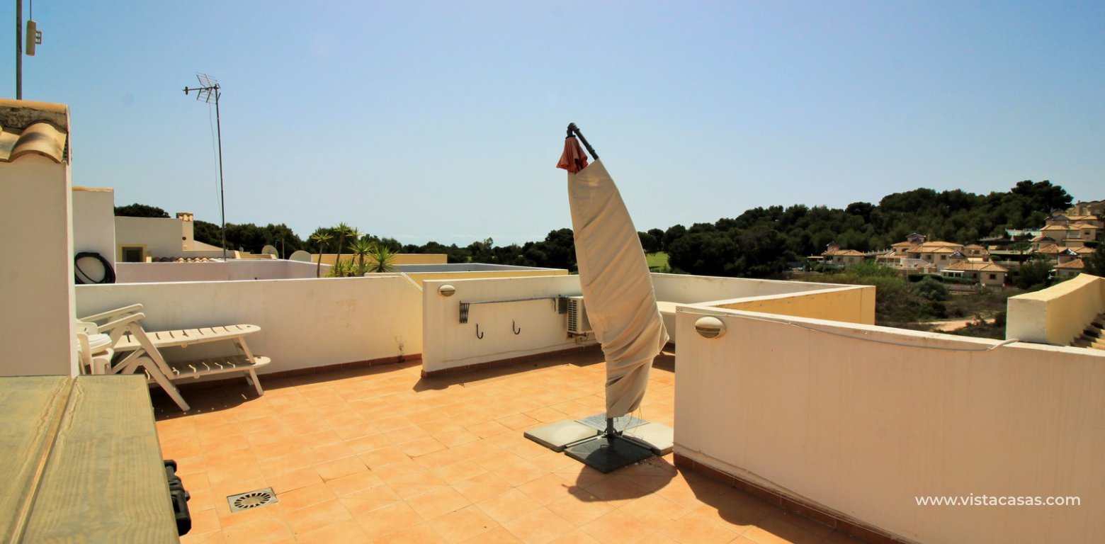 South facing top floor apartment for sale Panorama Golf Villamartin roof terrace