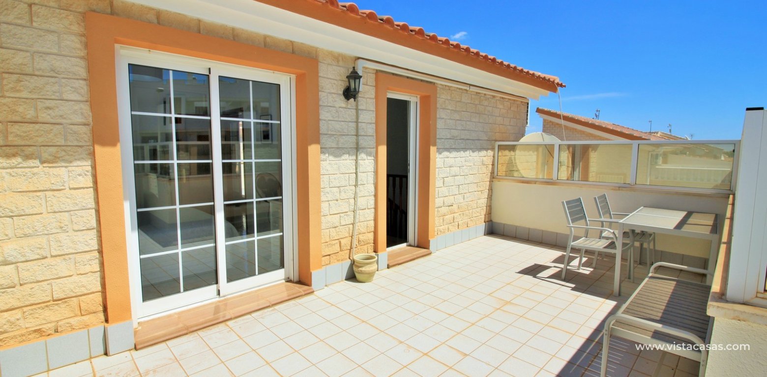 Villa for sale Res Zapata Golf Los Dolses front balcony