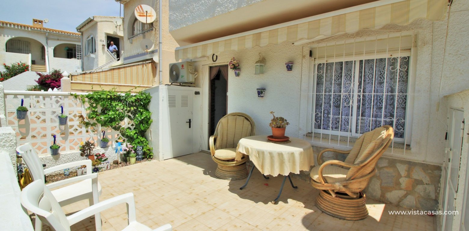 Townhouse for sale near the beach Cabo Roig front terrace