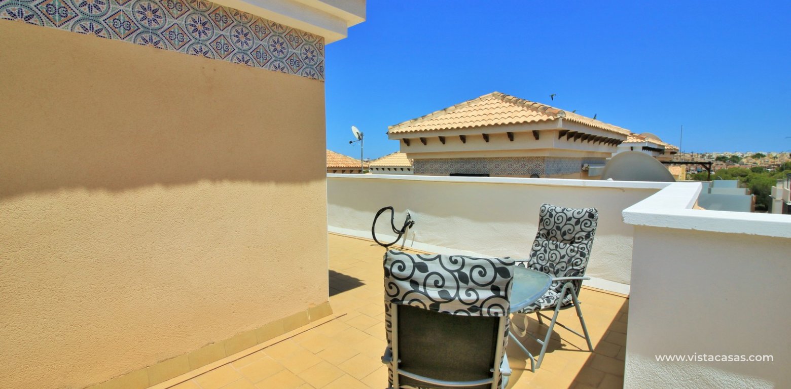 South facing 3 bedroom townhouse for sale Entregolf Villamartin roof terrace 2