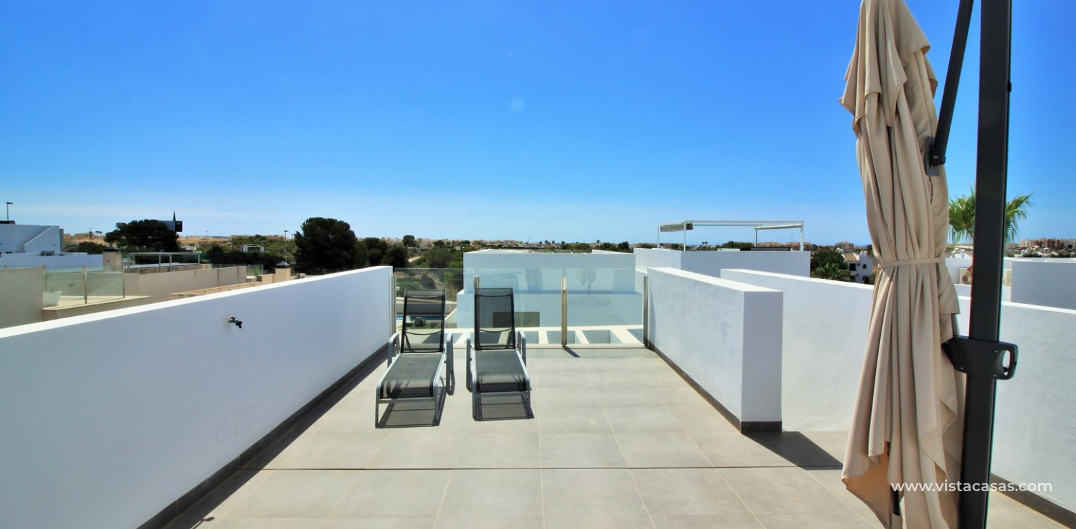 Detached villa with pool for sale Villamartin Paradise roof solarium