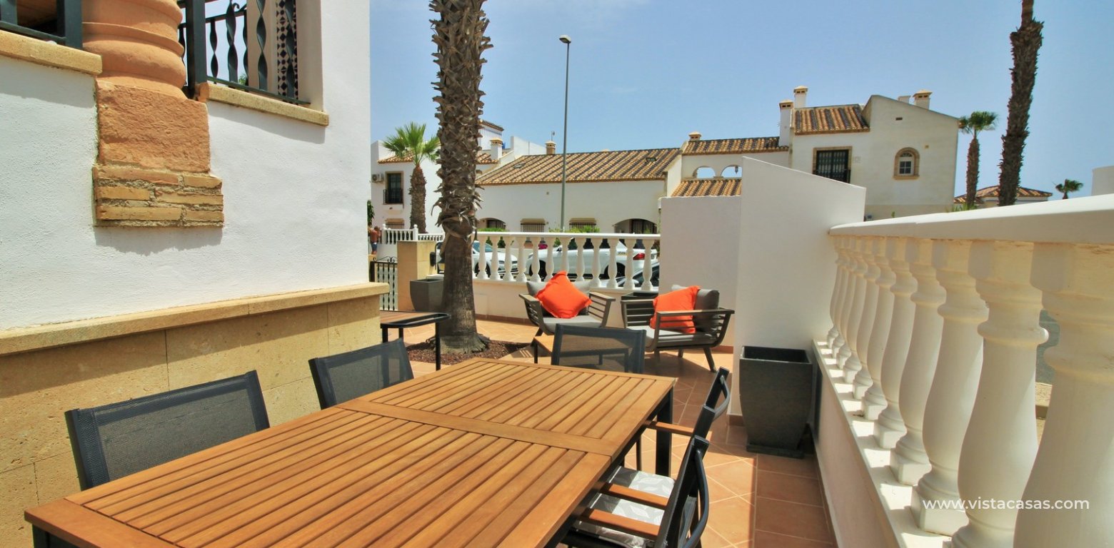 Ground floor apartment for sale R2 Las Violetas outdoor dining area