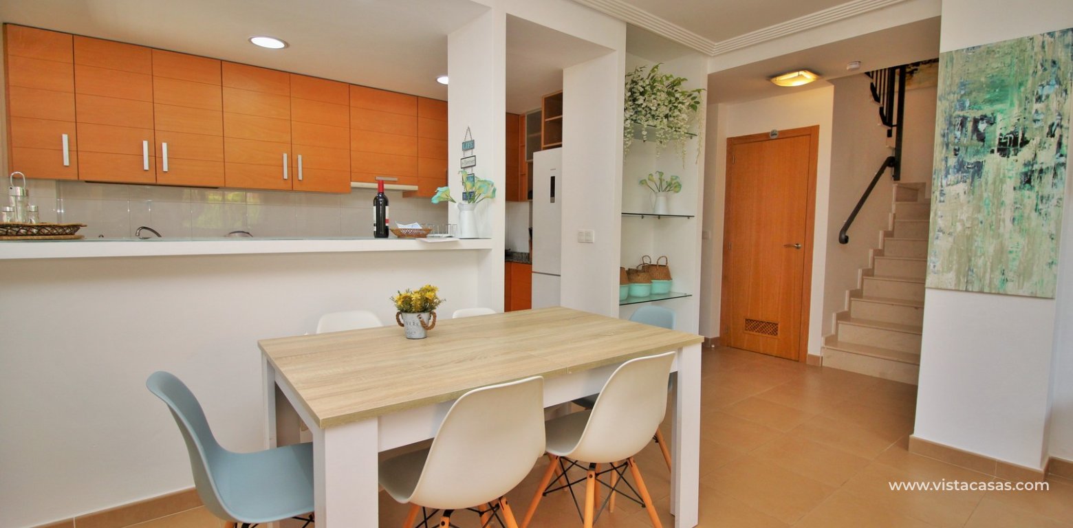 Townhouse with tourist licence for sale Zeniamar 9 Playa Flamenca dining area