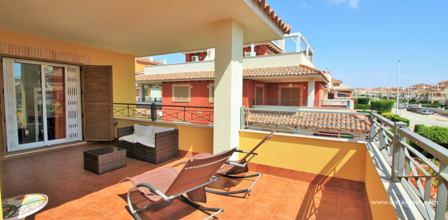 Townhouse with tourist licence for sale Zeniamar 9 Playa Flamenca balcony 2