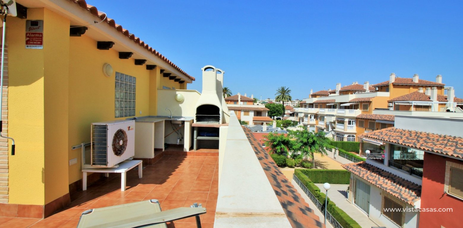 Townhouse with tourist licence for sale Zeniamar 9 Playa Flamenca bbq