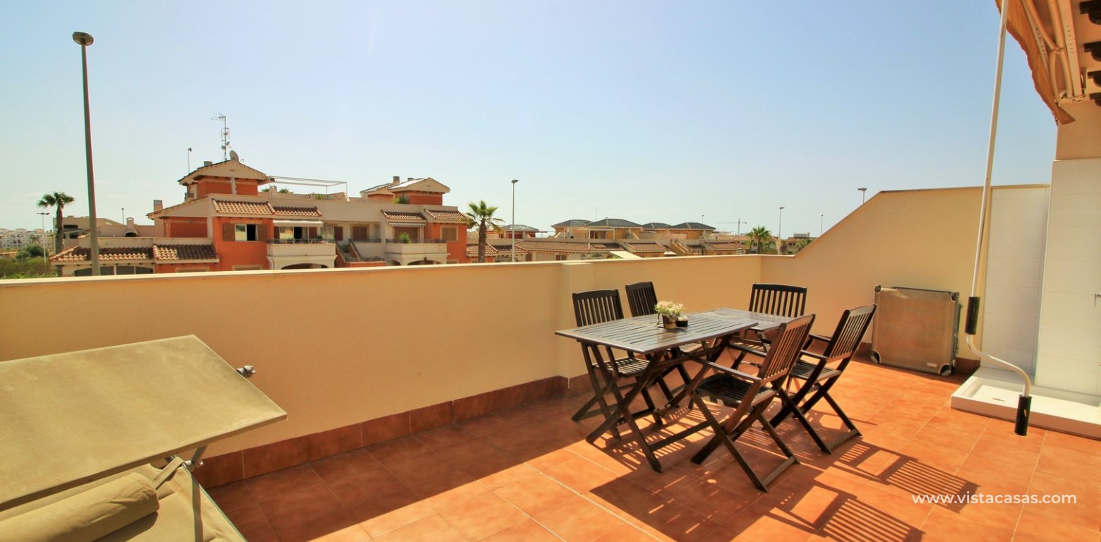 Townhouse with tourist licence for sale Zeniamar 9 Playa Flamenca rooftop balcony