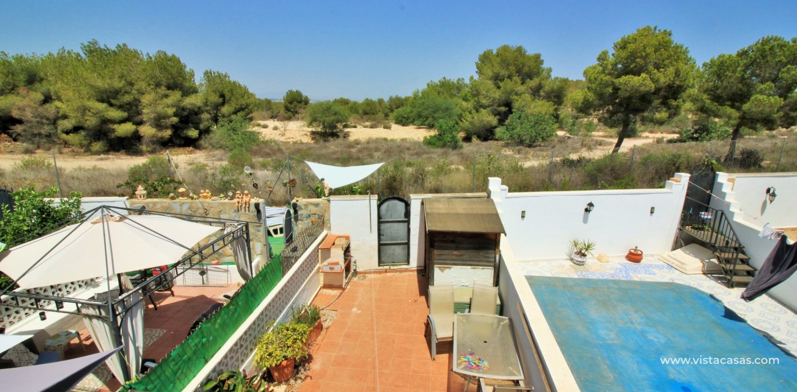 South facing townhouse for sale Villamartin Lomas del Golf solarium country views