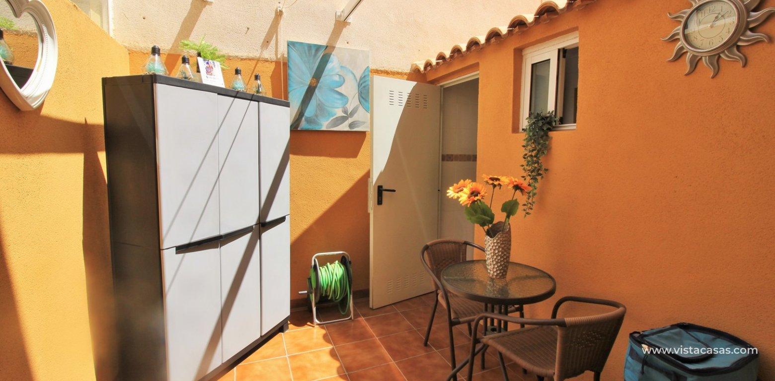 Townhouse for sale Amapolas III Playa Flamenca rear terrace