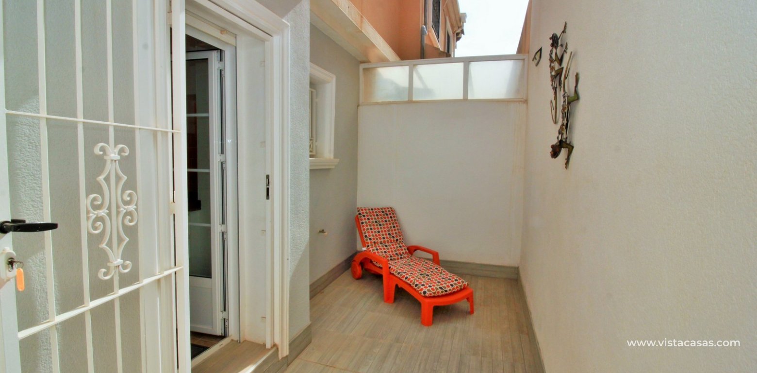 3 bedroom townhouse for sale Entregolf Villamartin rear terrace