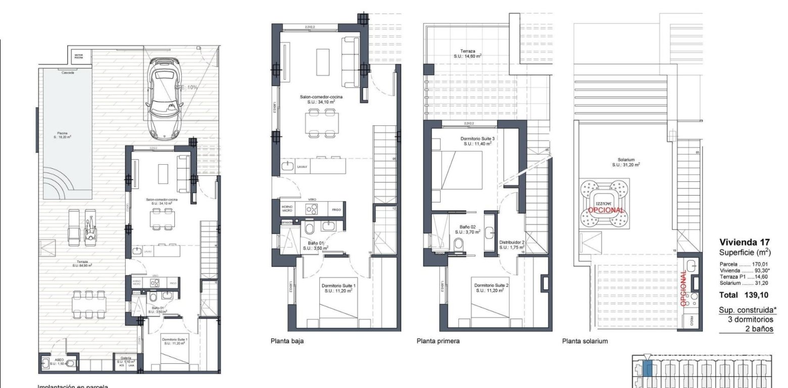 Obra Nueva - Townhouse - Rojales - Ciudad Quesada