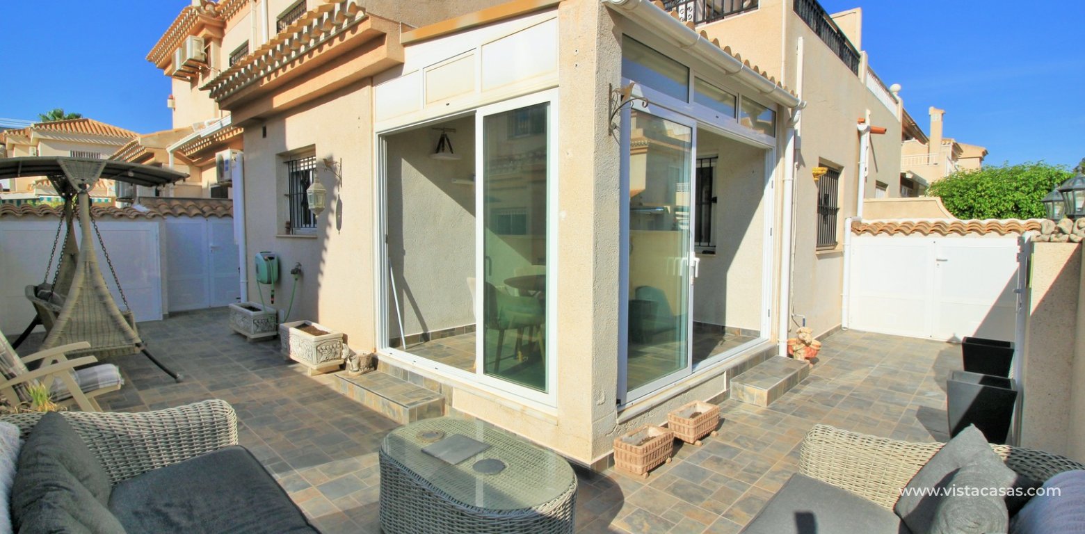 3 bedroom quad house for sale Vistaluz Playa Flamenca L shape garden