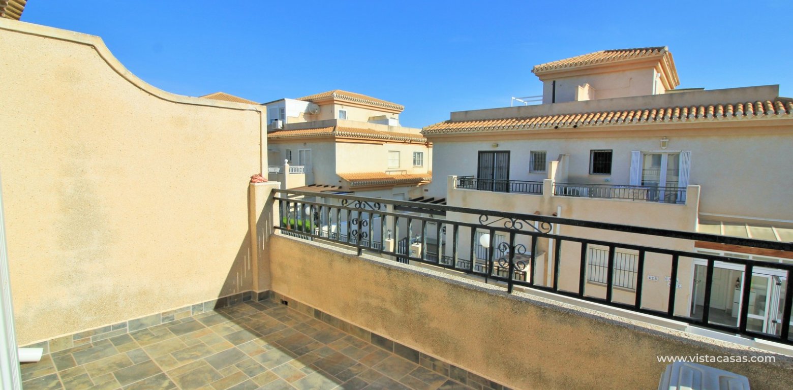 3 bedroom quad house for sale Vistaluz Playa Flamenca balcony