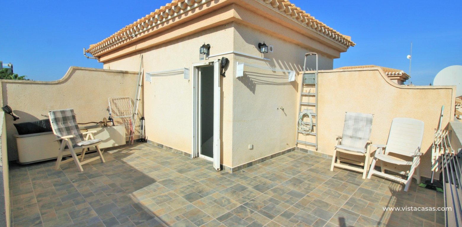 3 bedroom quad house for sale Vistaluz Playa Flamenca solarium