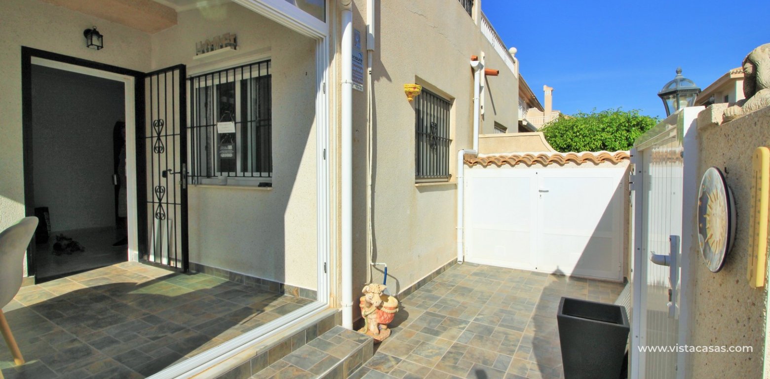 3 bedroom quad house for sale Vistaluz Playa Flamenca front entrance