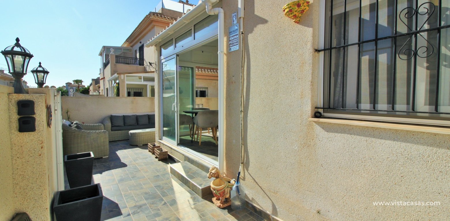 3 bedroom quad house for sale Vistaluz Playa Flamenca terrace