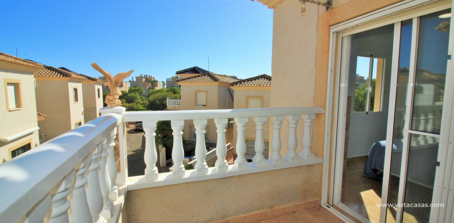 South facing detached villa for sale La Pinada Playa Flamenca front balcony