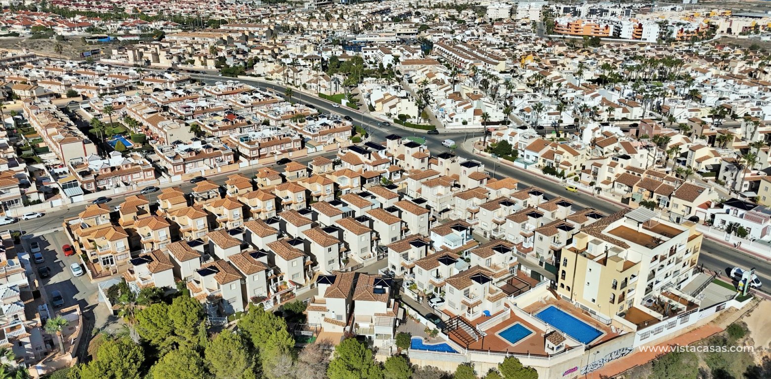 South facing detached villa for sale La Pinada Playa Flamenca aerial view