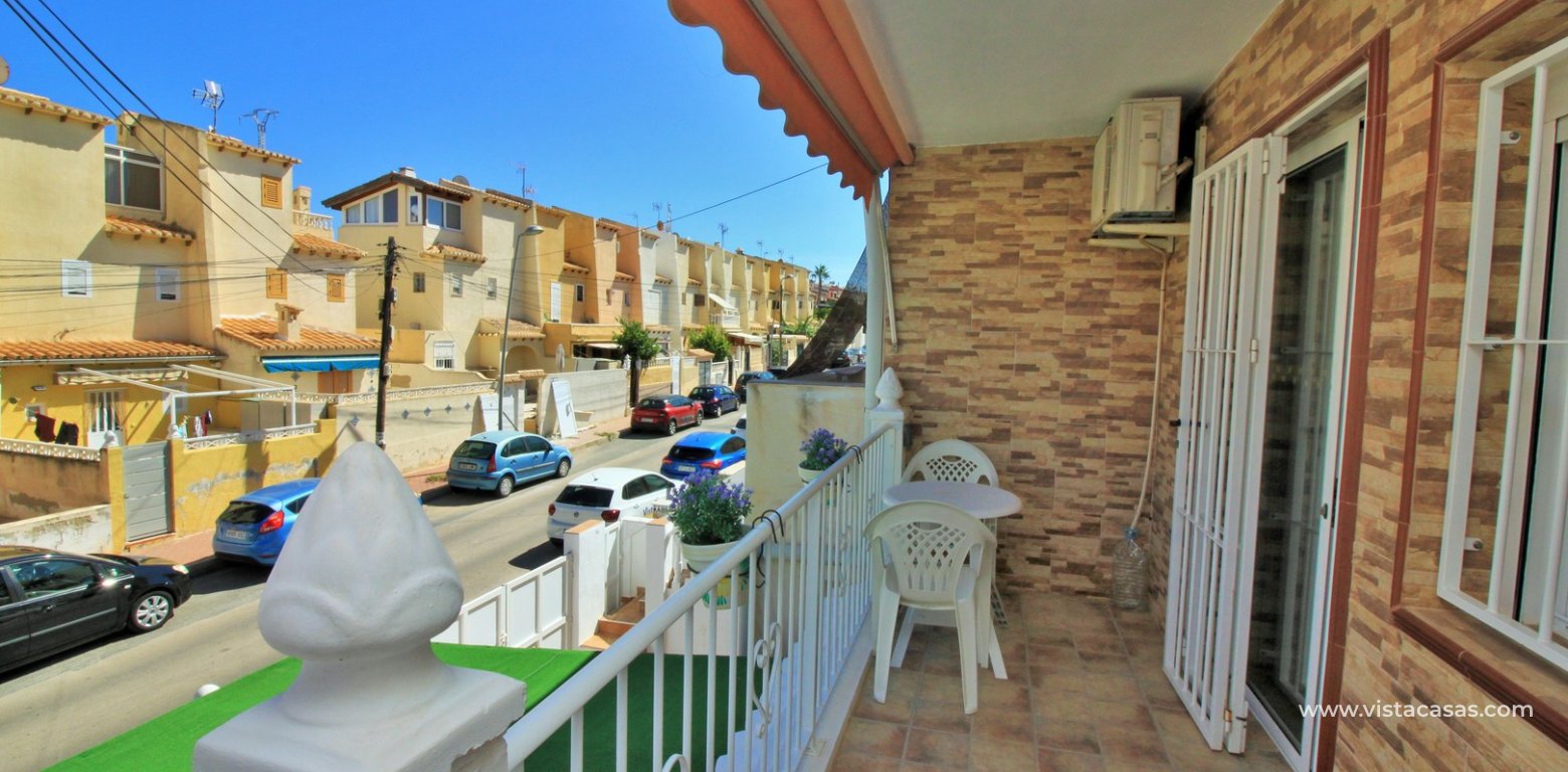 Top floor apartment for sale in Los Balcones Torrevieja front balcony