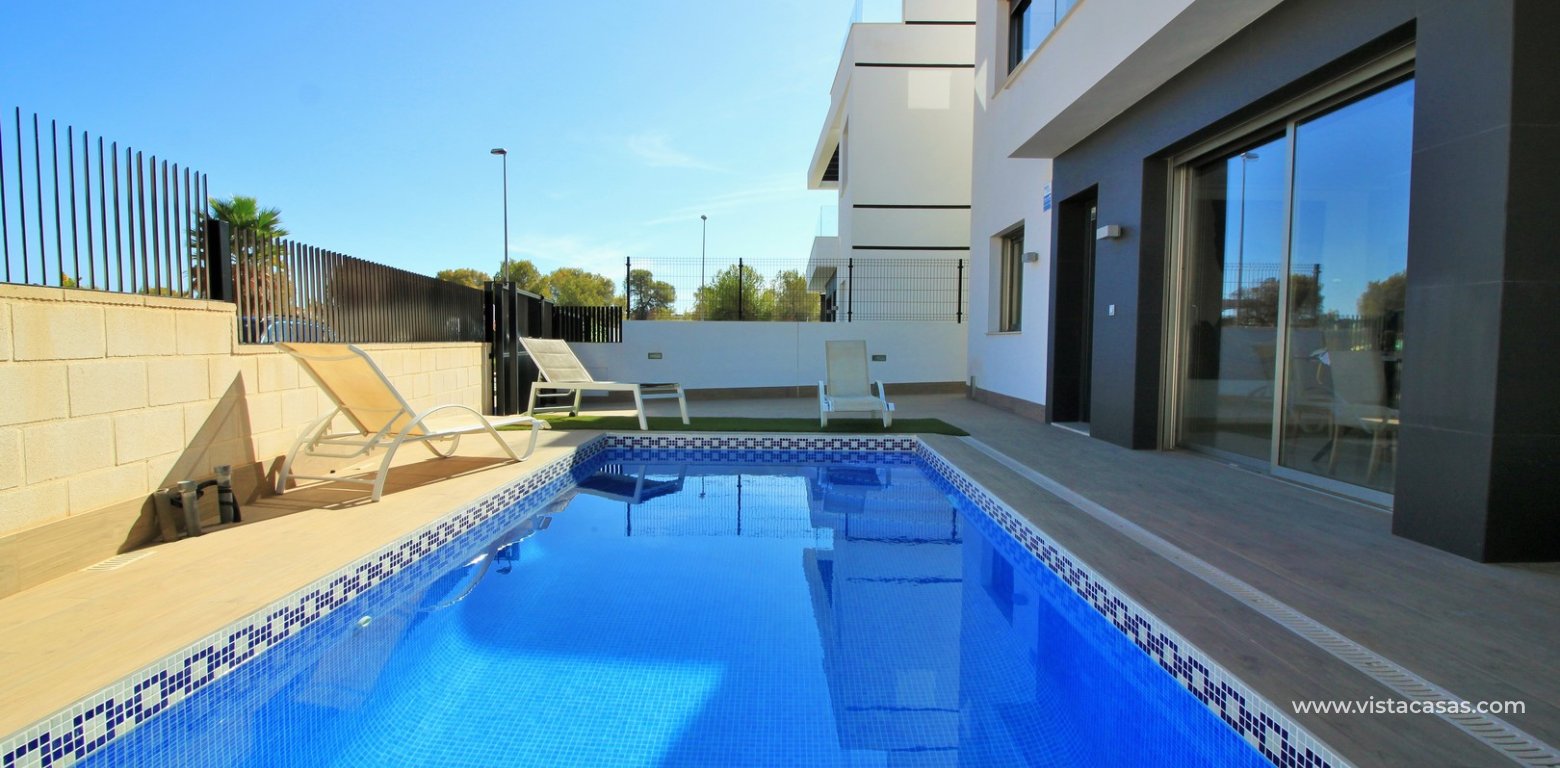 Modern villa with private pool for sale Villamartin pool