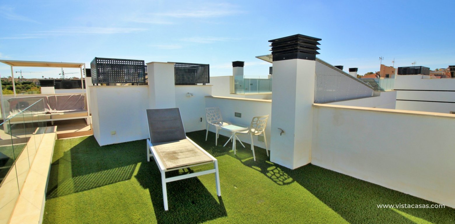 Modern villa with private pool for sale Villamartin roof solarium