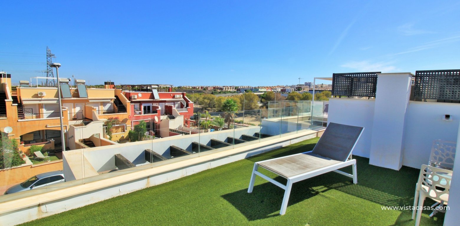 Modern villa with private pool for sale Villamartin roof terrace