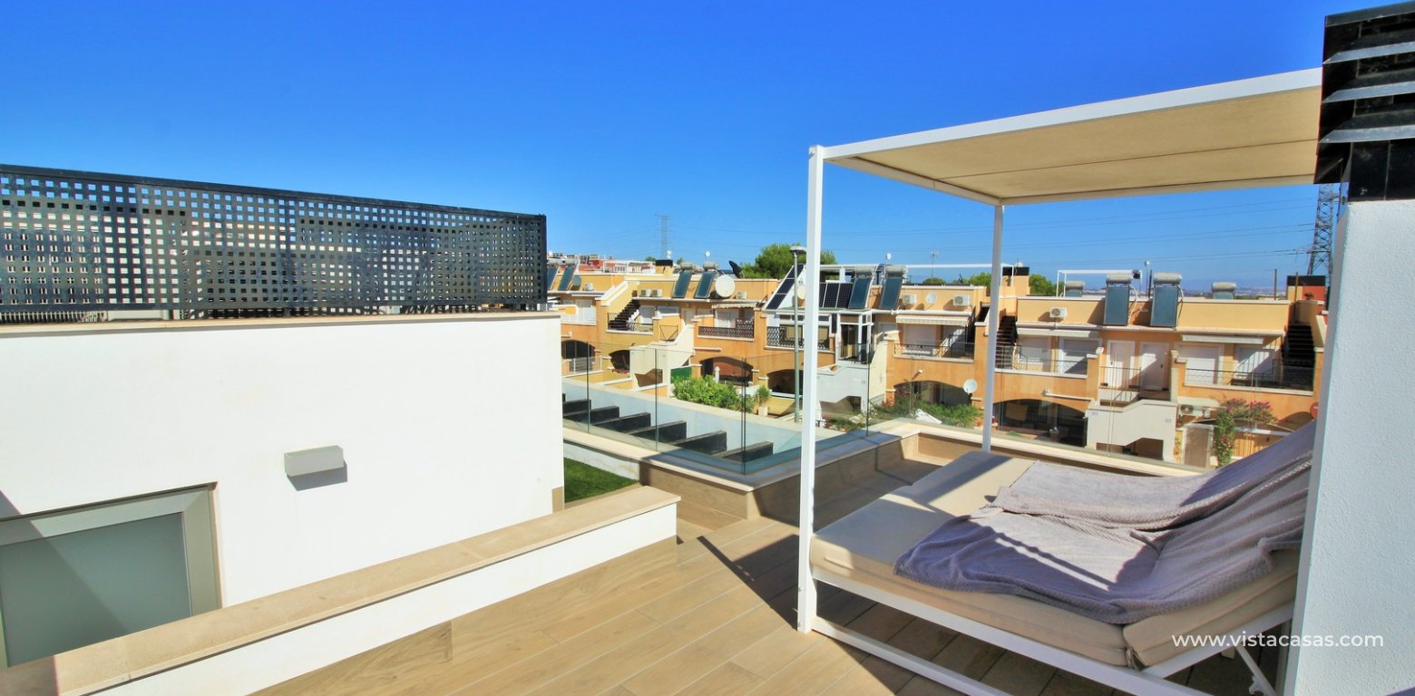 Modern villa with private pool for sale Villamartin solarium 2