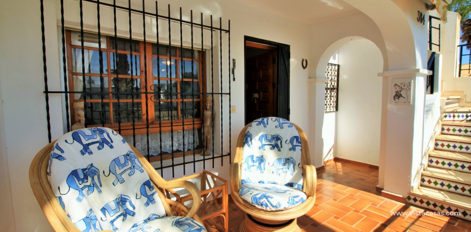 Lola bungalow for sale Verdemar 3 Villamartin front balcony