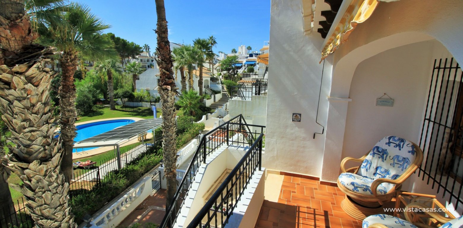 Lola bungalow for sale Verdemar 3 Villamartin south facing balcony pool view