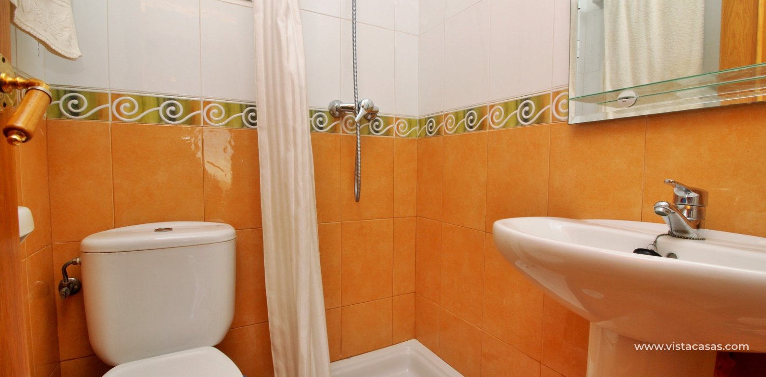 Frontline Duplex apartment for sale Las Terrazas Cabo Roig downstairs bathroom