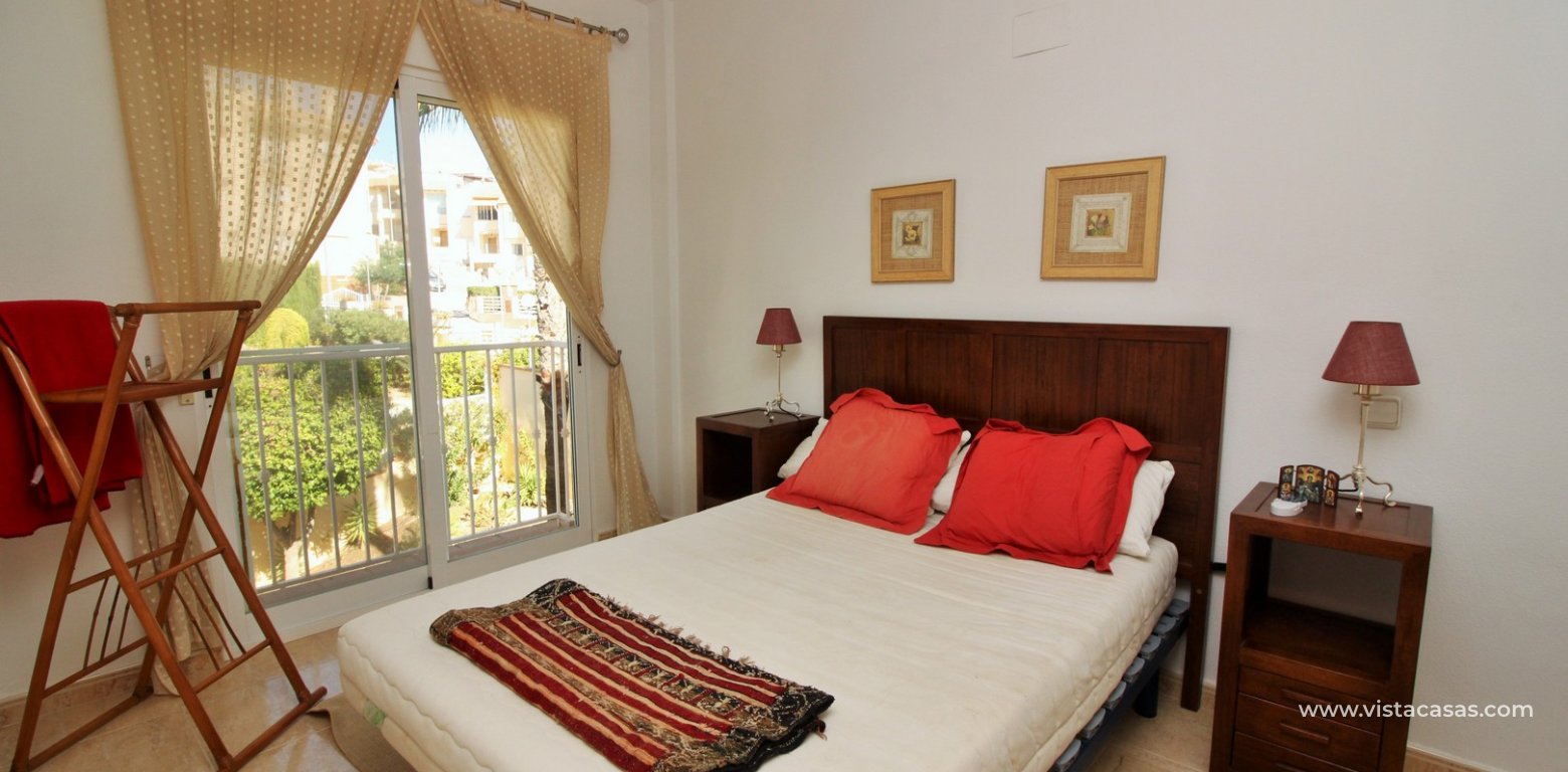 Frontline Duplex apartment for sale Las Terrazas Cabo Roig master bedroom