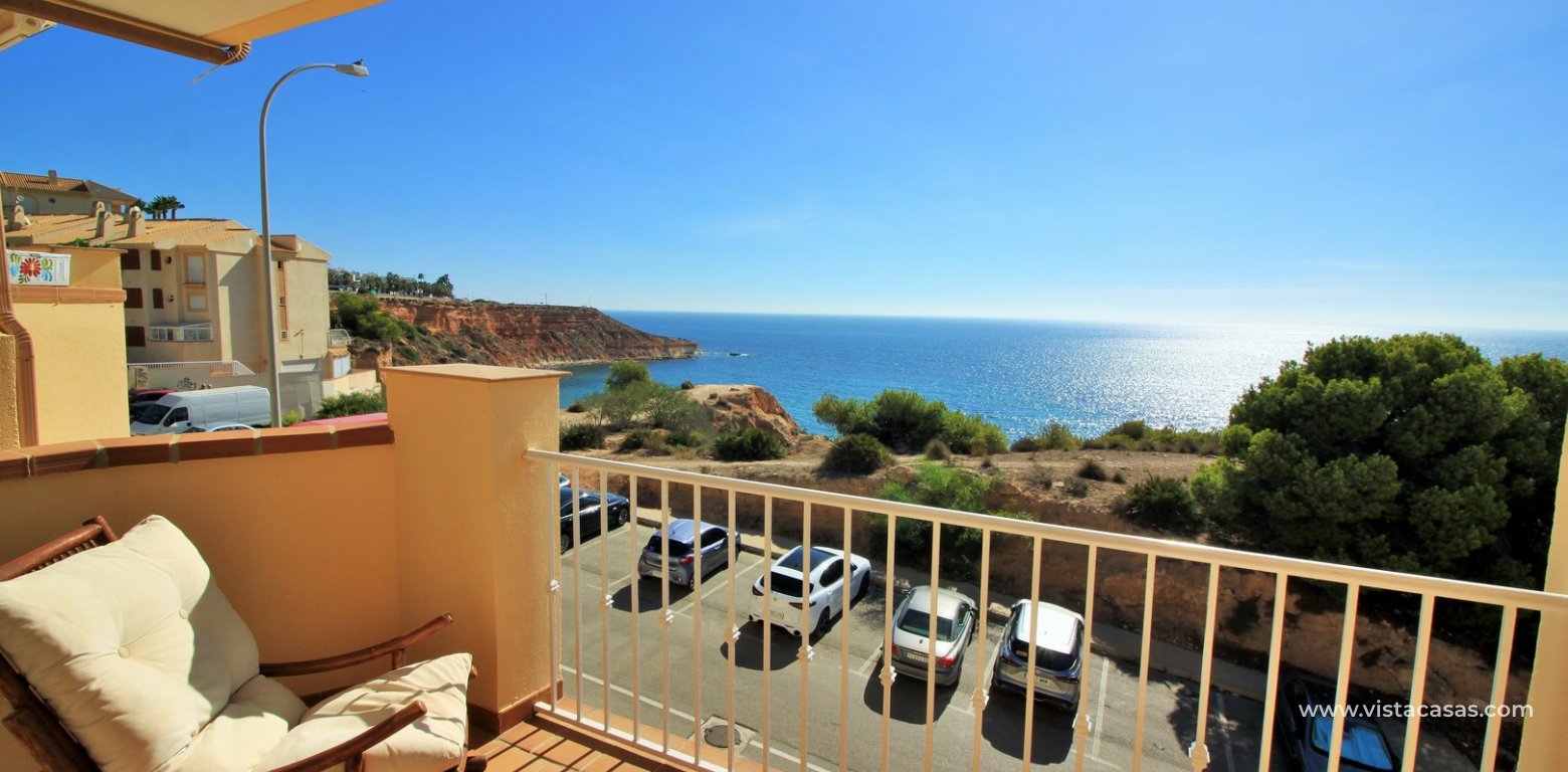 Frontline Duplex apartment for sale Las Terrazas Cabo Roig terrace sea view