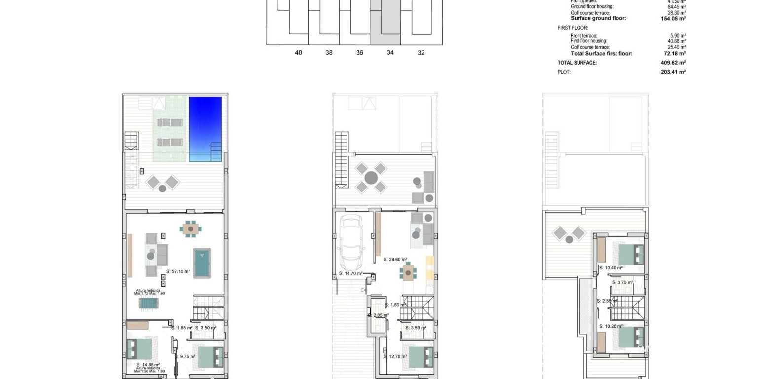 Nouvelle Construction - Maison Mitoyenne - Los Alcazares - Serena Golf