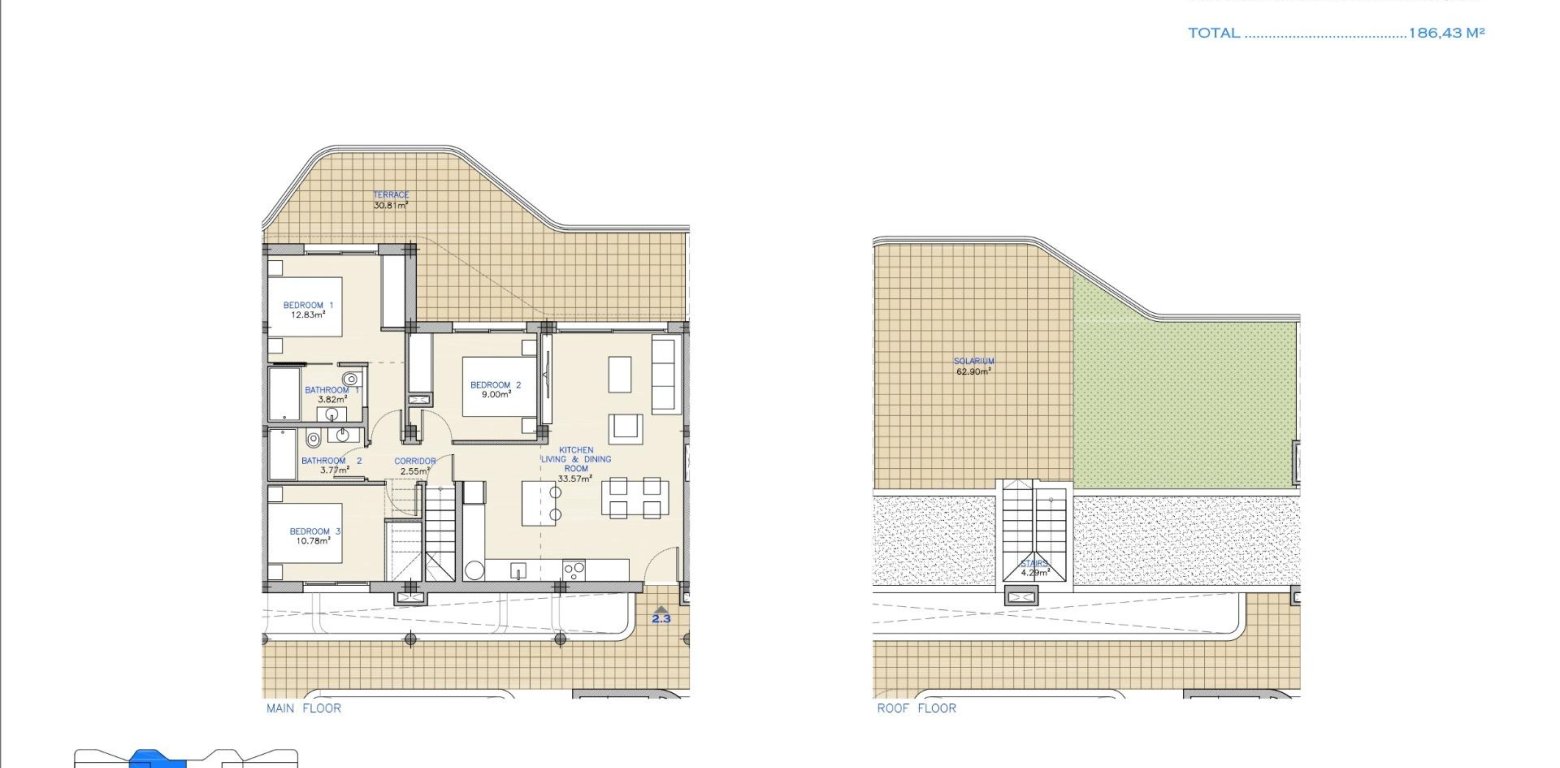 Obra Nueva - Apartamento - Los Alcazares - Serena Golf