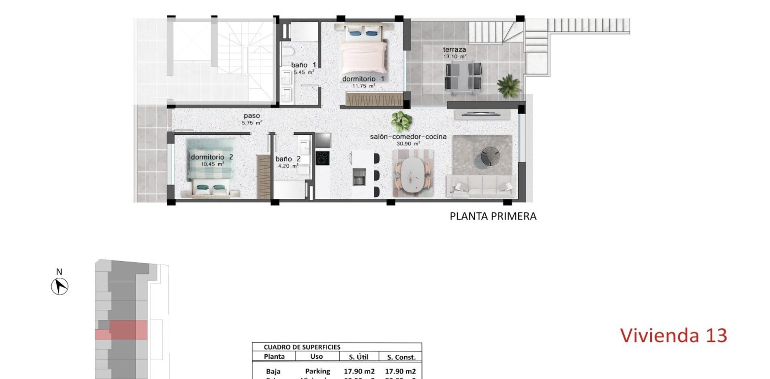 New Build - Apartment - Pilar de la Horadada