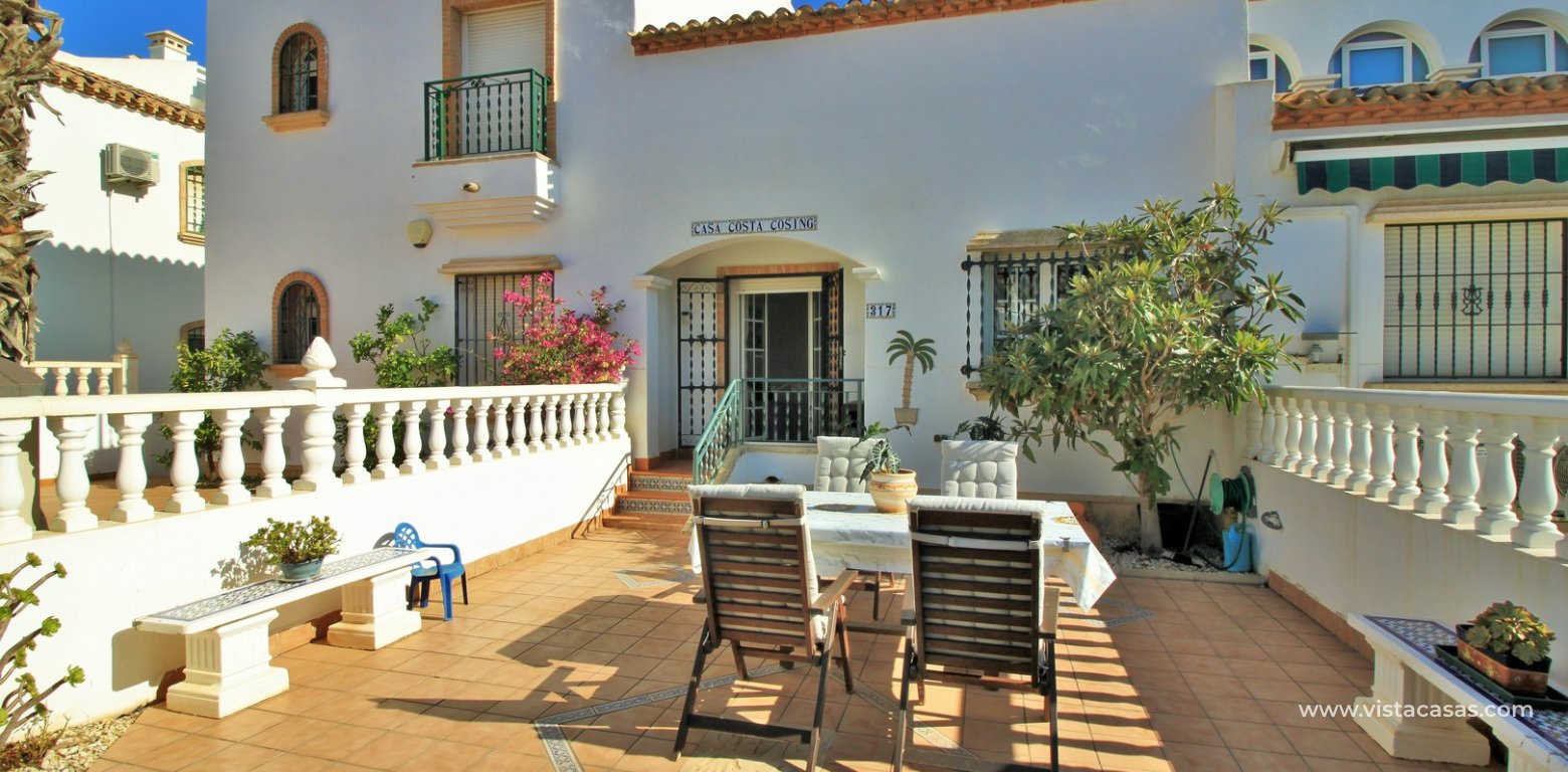 Buhardilla townhouse for sale R4 Las Violetas rear garden 2