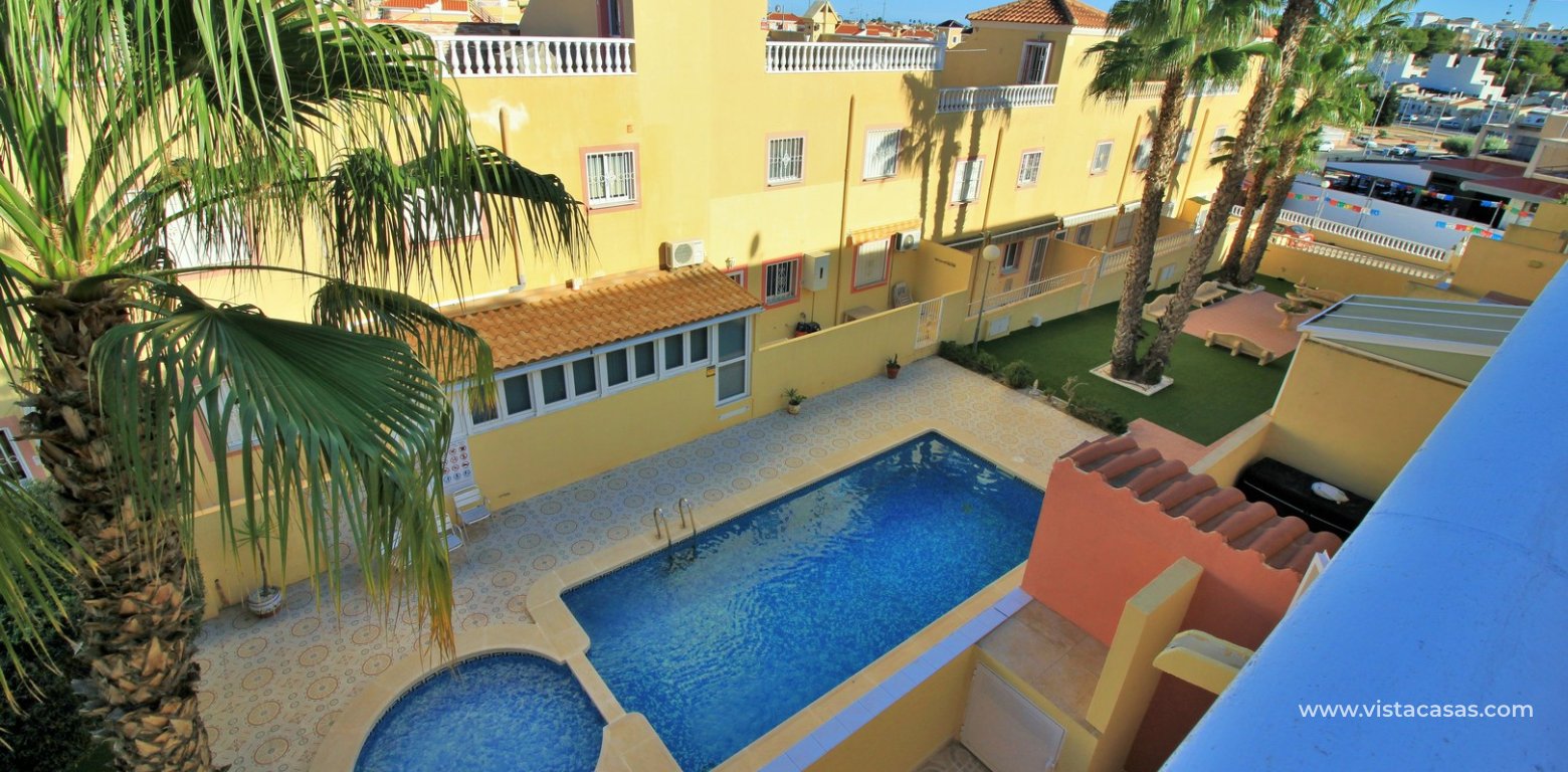 3 bedroom townhouse for sale Colinas Puerta Real 5 Villamartin solarium pool view