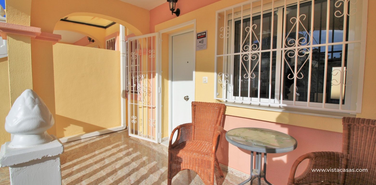 3 bedroom townhouse for sale Colinas Puerta Real 5 Villamartin front porch 2