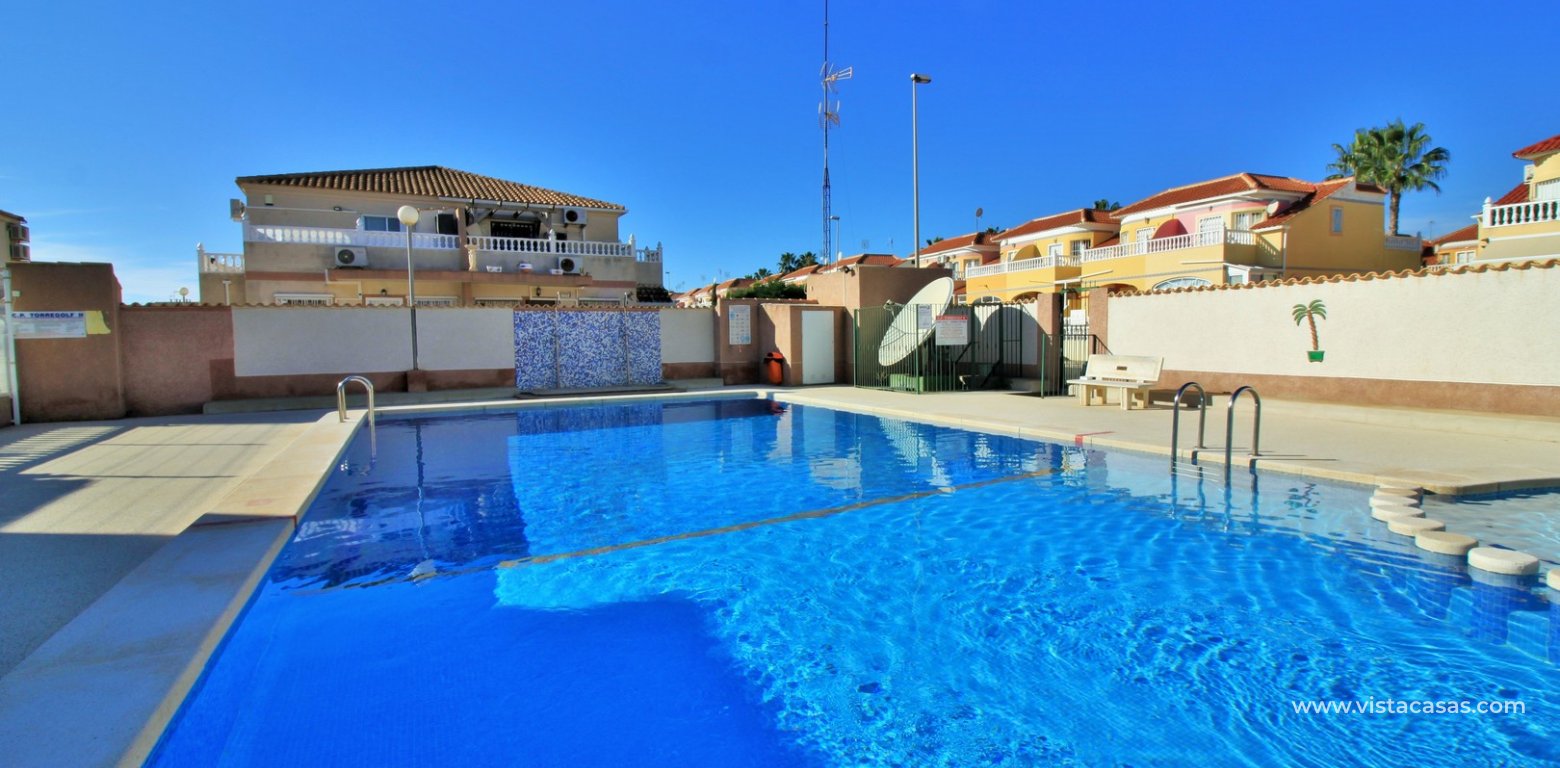 South facing townhouse for sale Torregolf II Cabo Roig communal pool