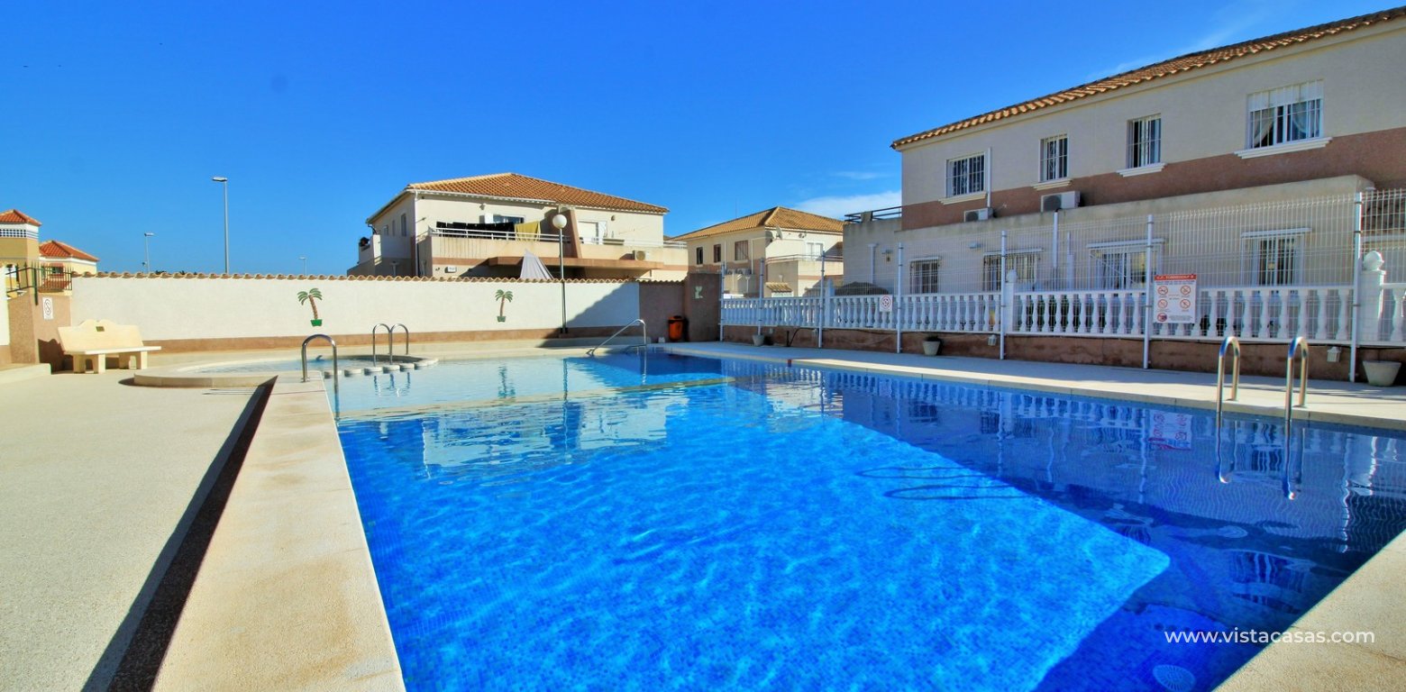 South facing townhouse for sale Torregolf II Cabo Roig communal pool