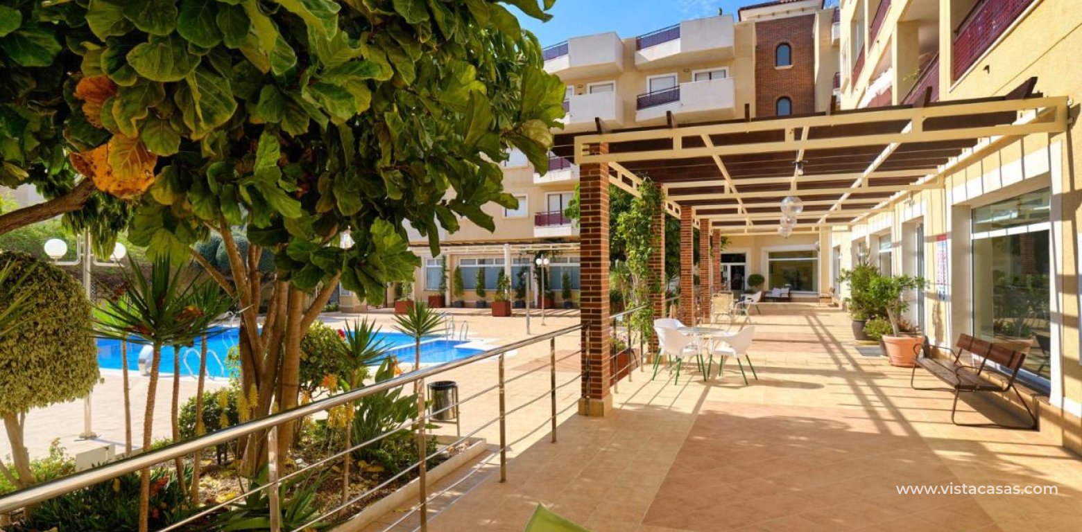 South facing apartment for sale Costa Marina Cabo Roig communal area