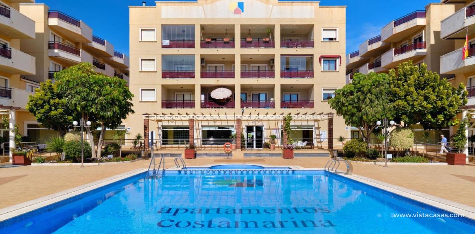 South facing apartment for sale Costa Marina Cabo Roig swimming pool