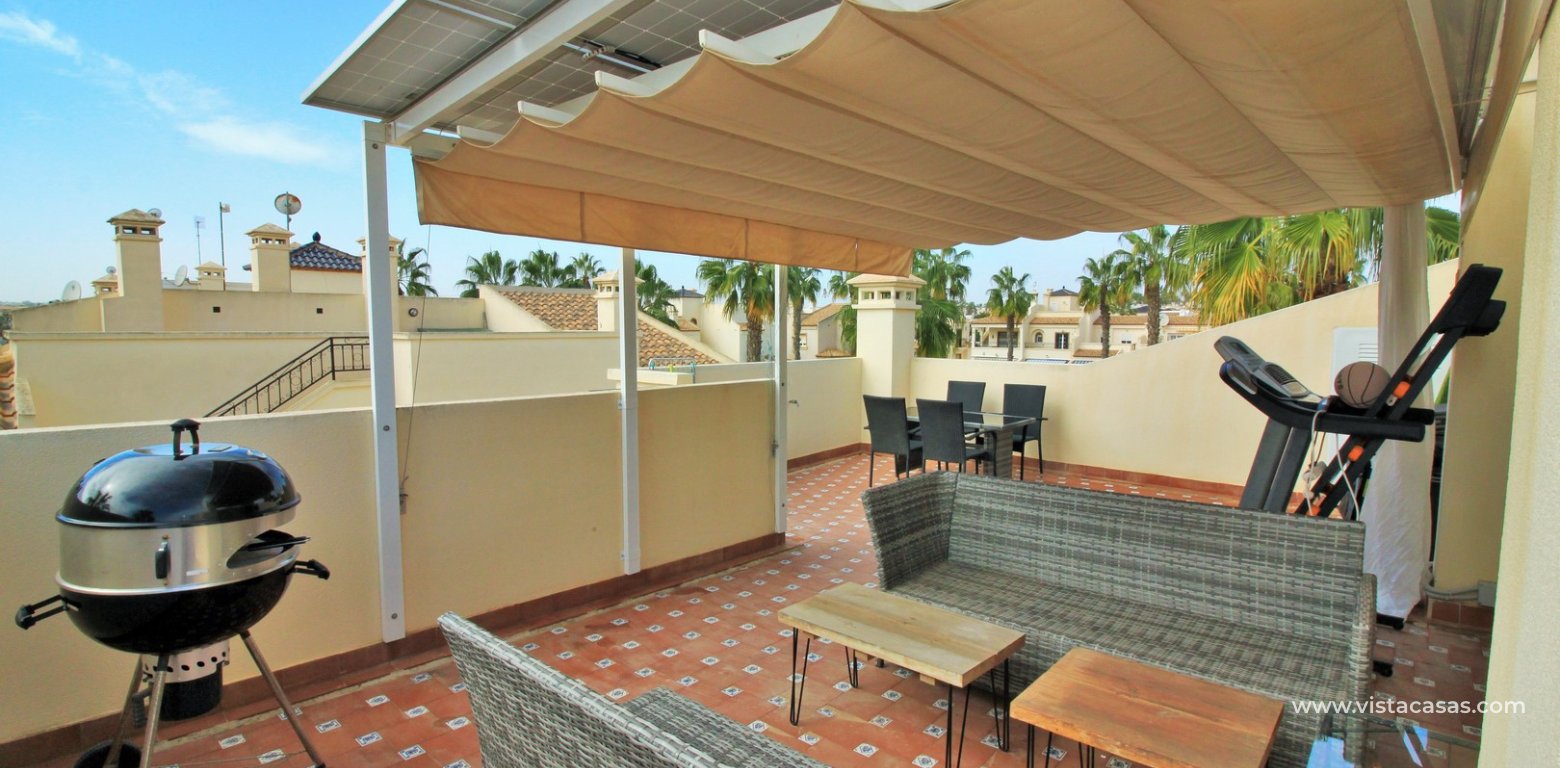 Top floor apartment for sale Montilla IV Playa Flamenca solarium
