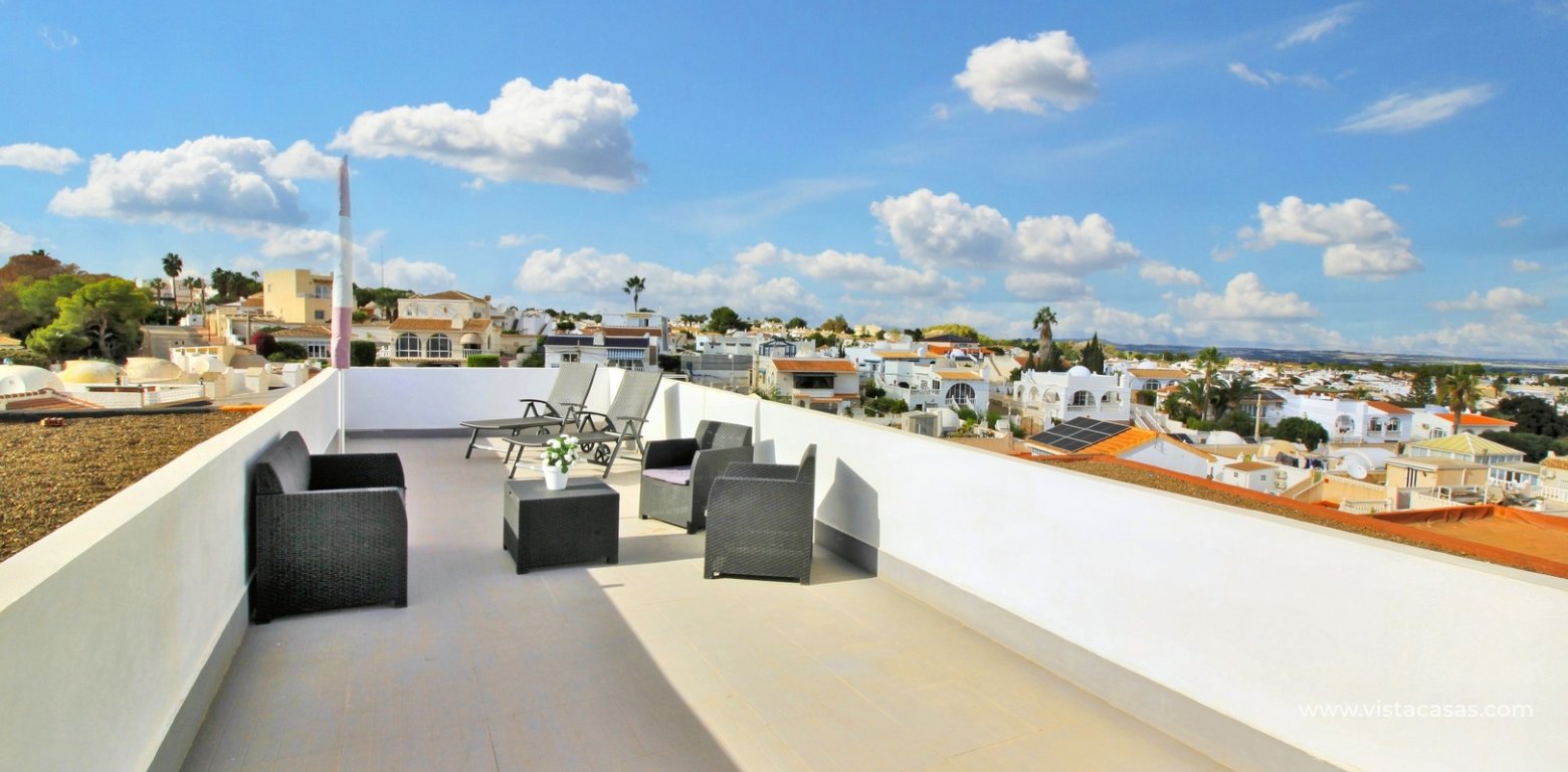 Renovated bungalow for sale Villamartin Orihuela Costa roof terrace