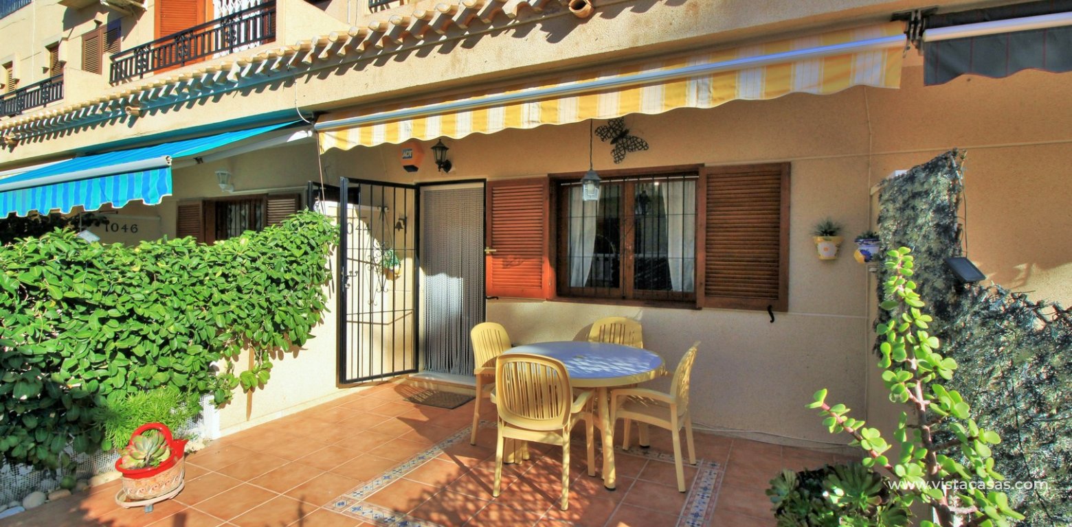 South facing townhouse for sale Playa Flamenca Vistacasas front terrace