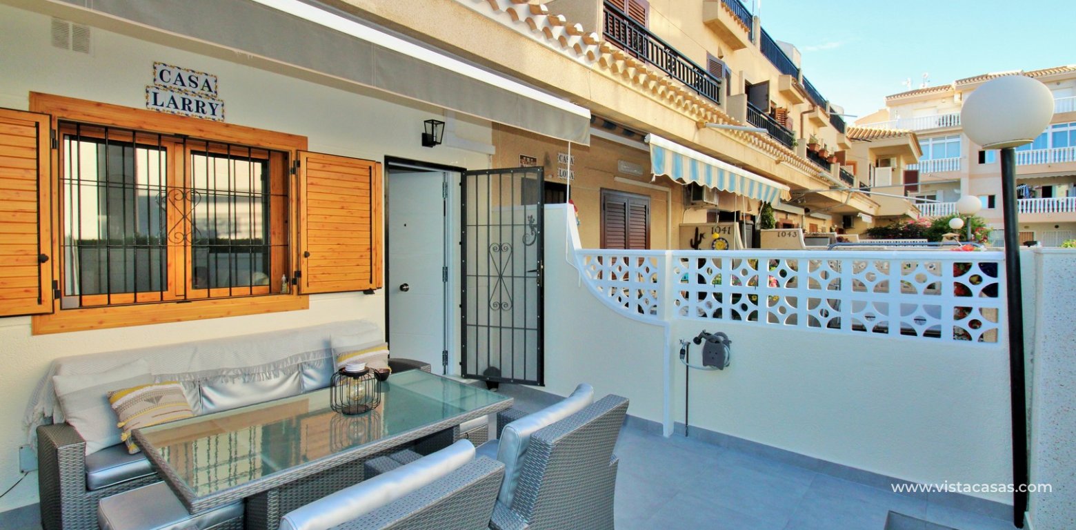 Renovated townhouse for sale Playa Flamenca IX front terrace