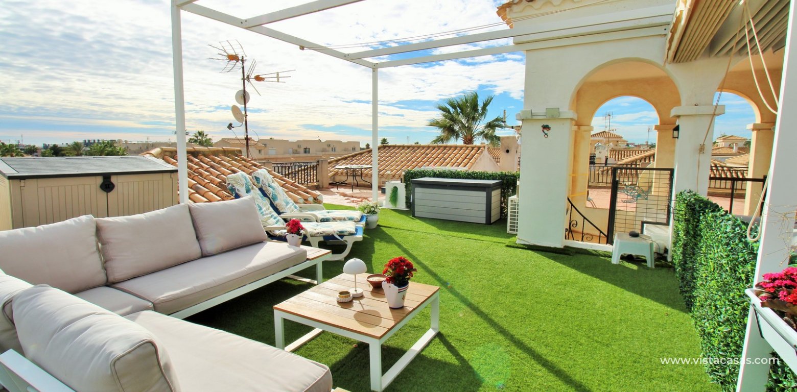 Renovated townhouse for sale Playa Flamenca IX roof terrace