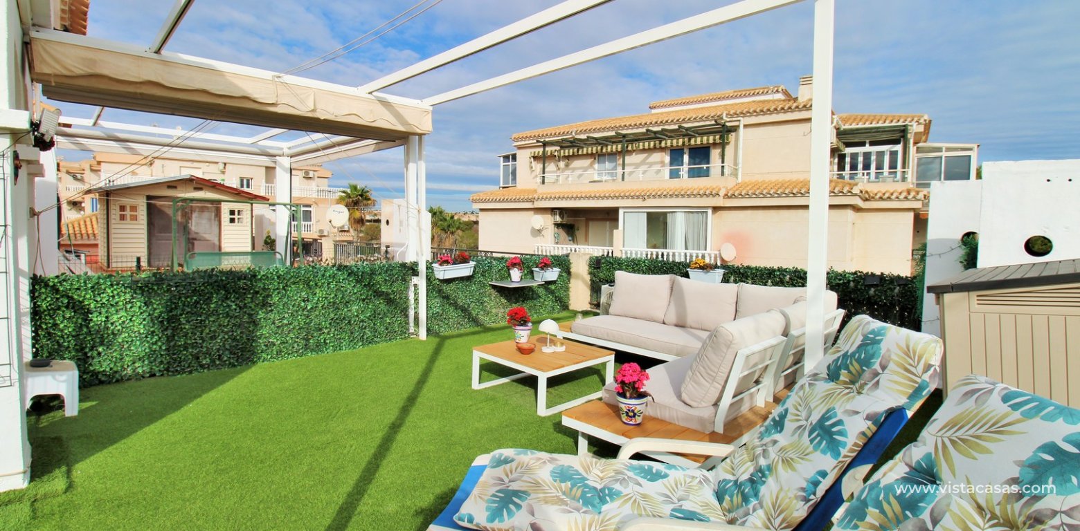 Renovated townhouse for sale Playa Flamenca IX solarium 2