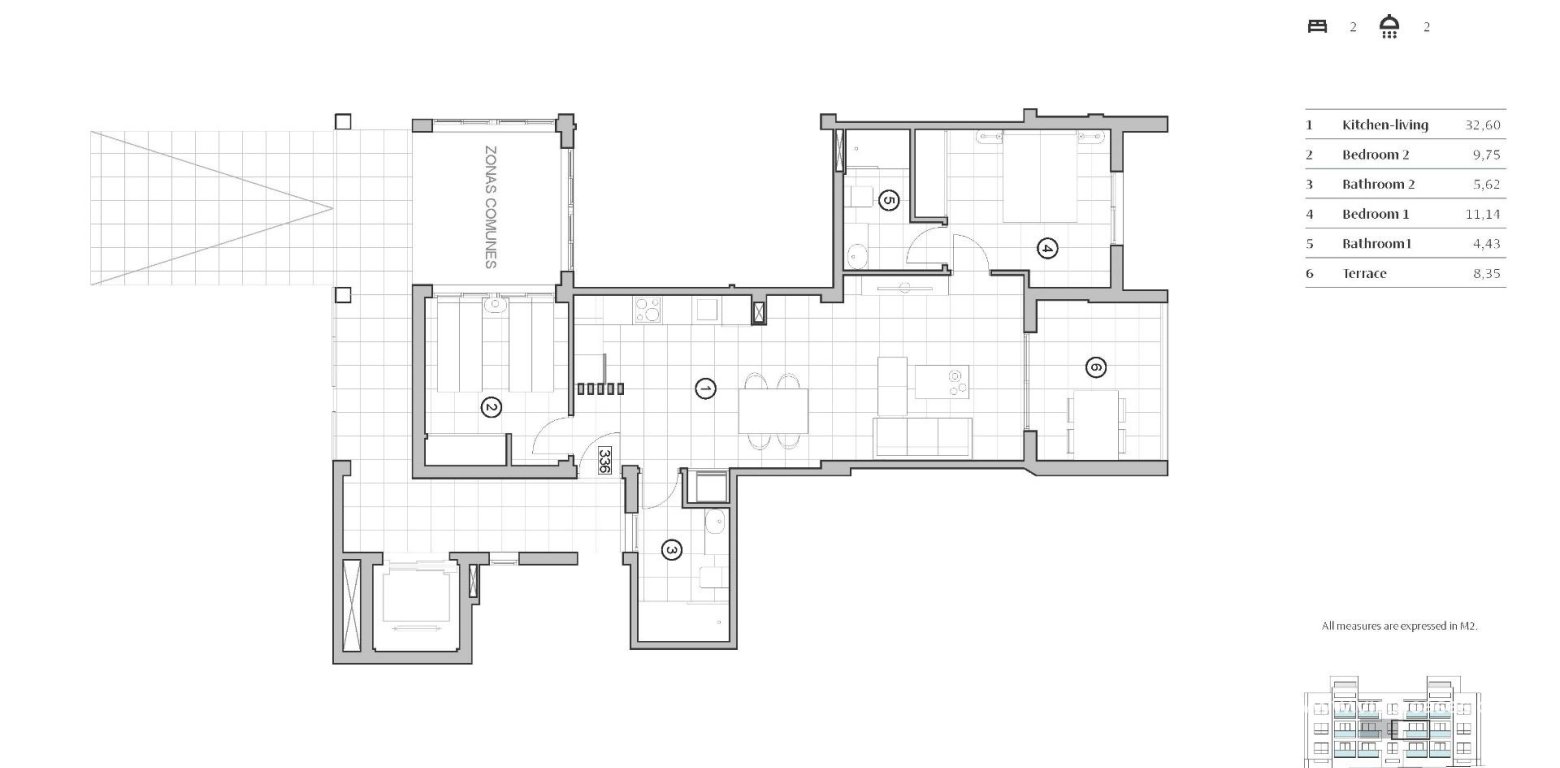 Ny konstruktion - Lägenhet - Villamartin - PAU 8